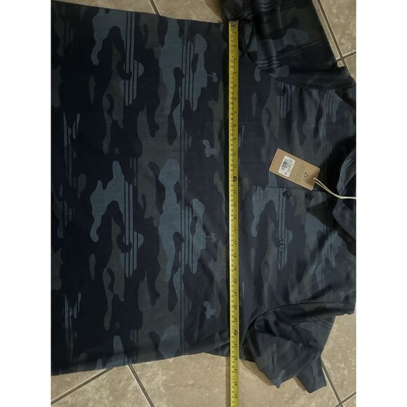 NWT Travis Mathew 3XL Beachside Stealth Camo Polo Shirt Navy - Picture 7 of 7